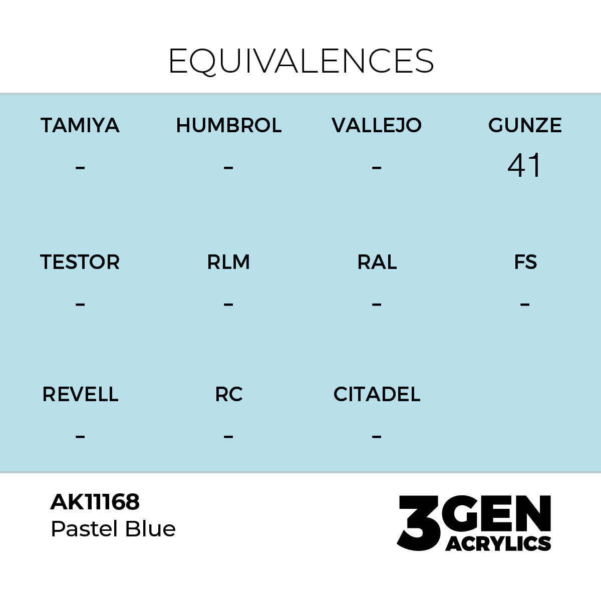 AK 3rd Gen - AK11168 - Pastel Blue