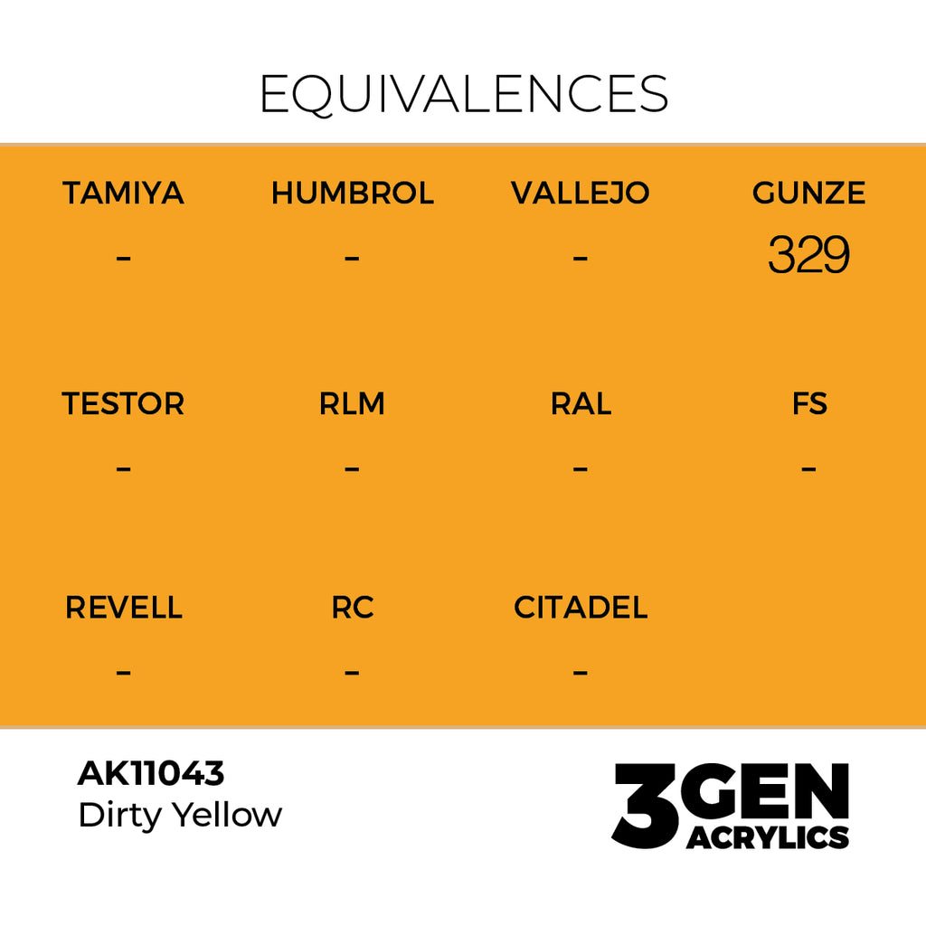AK 3rd Gen - AK11043 - Dirty Yellow