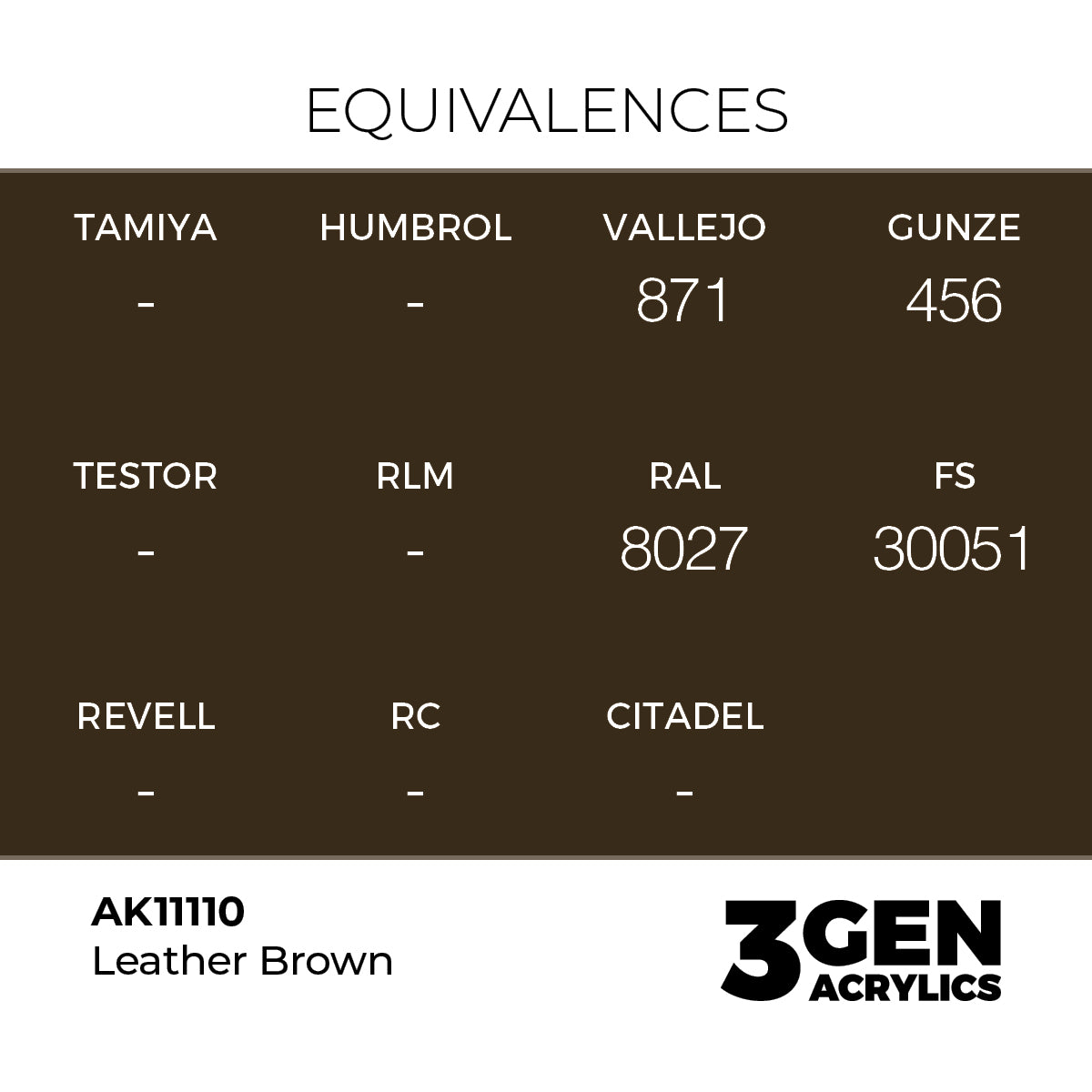 AK 3rd Gen - AK11110 - Leather Brown