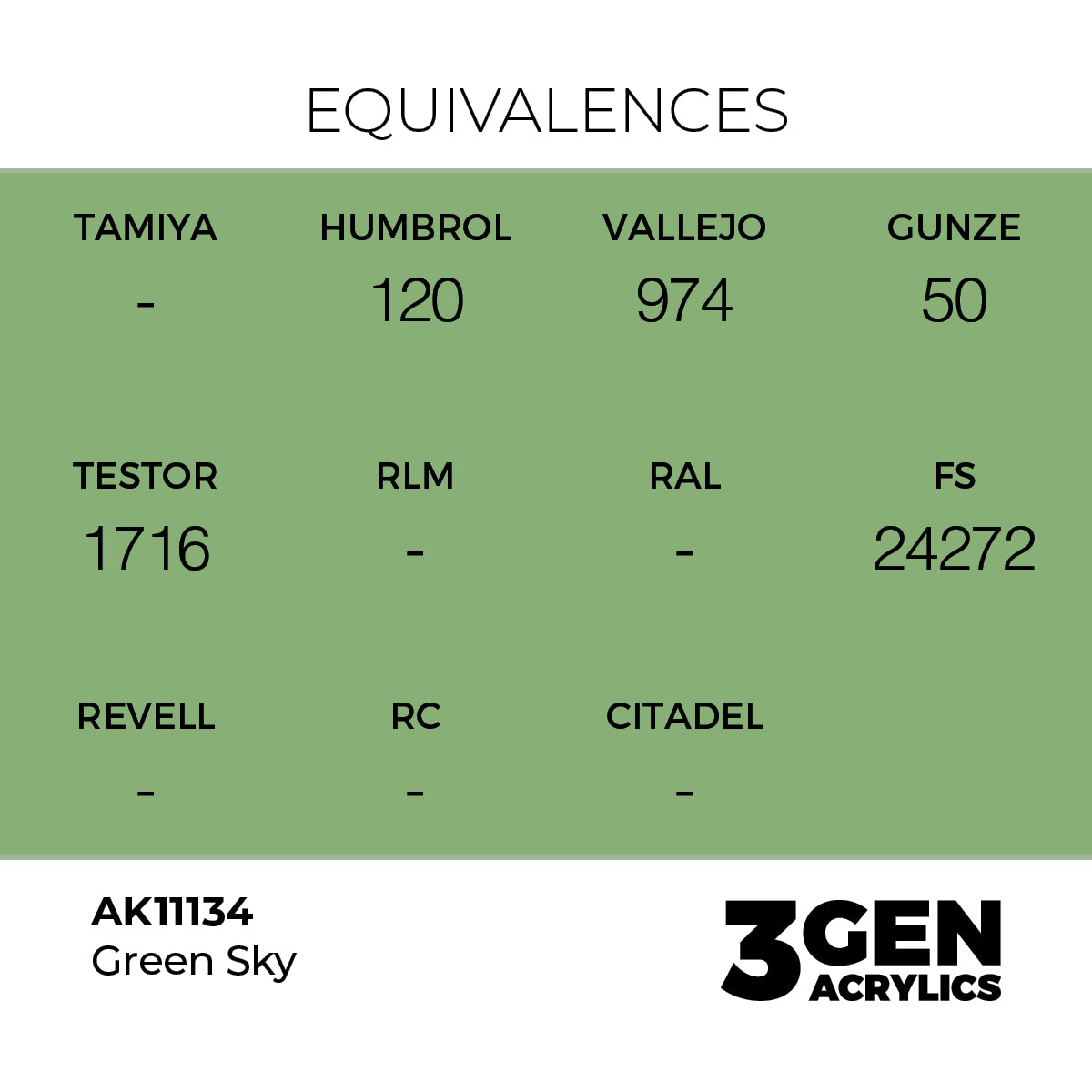 AK 3rd Gen - AK11134 - Green Sky
