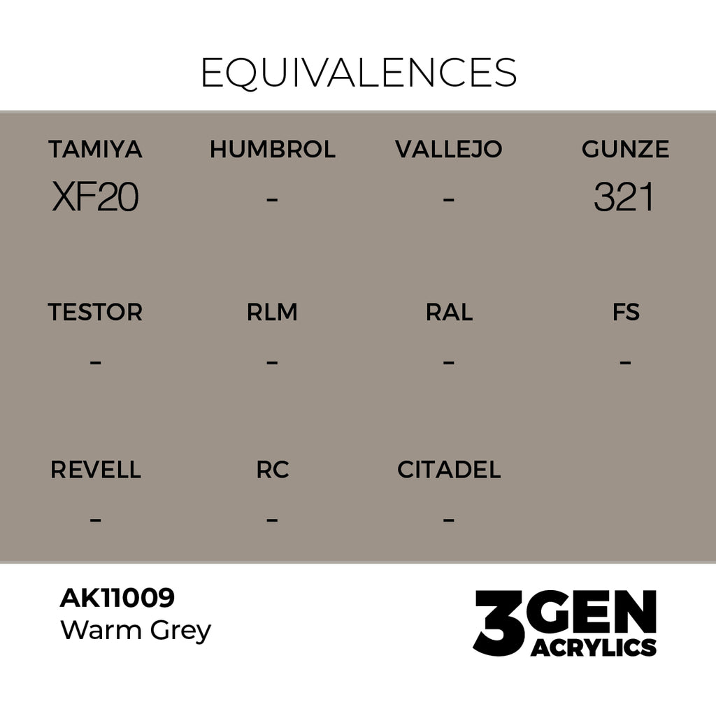 AK 3rd Gen - AK11009 - Warm Grey
