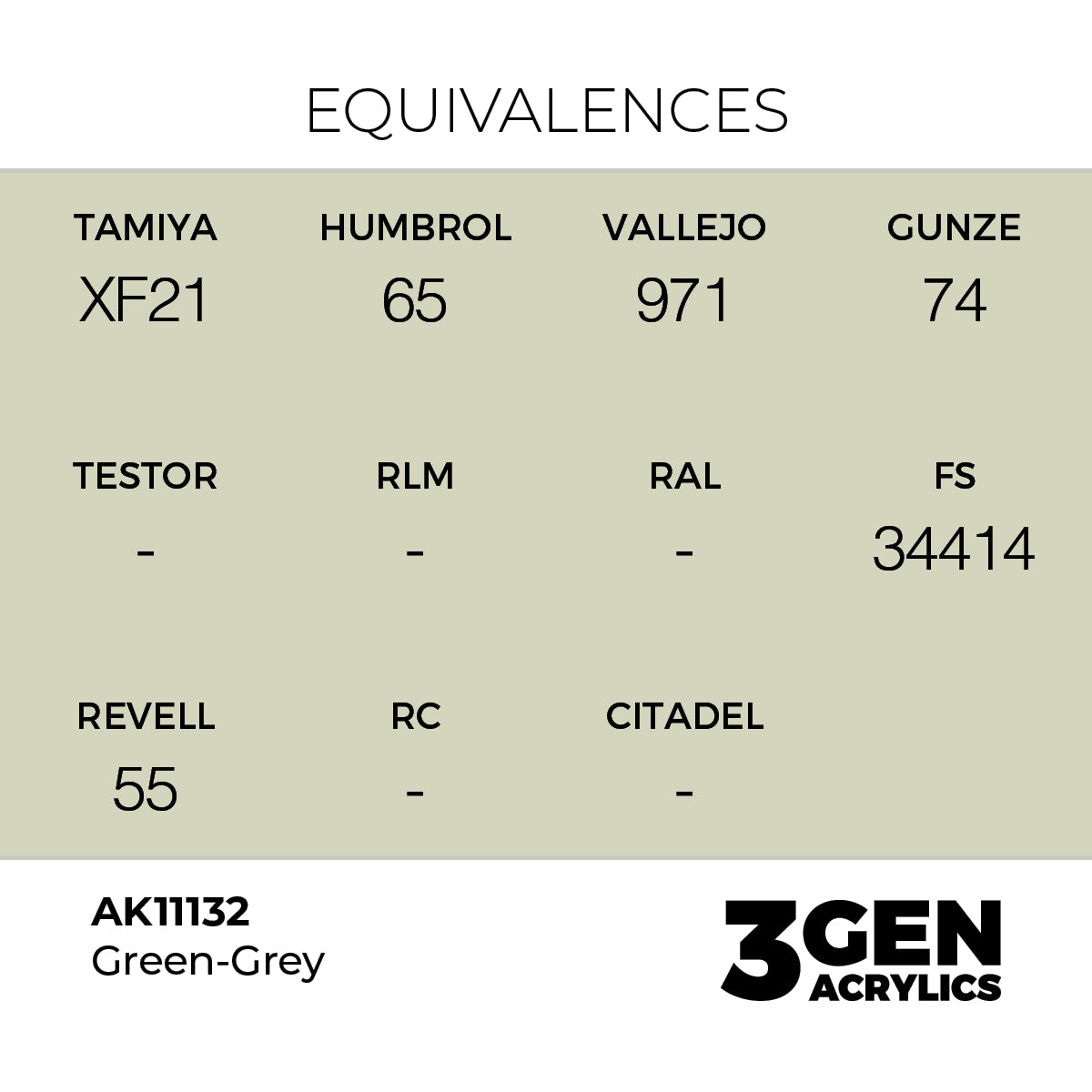 AK 3rd Gen - AK11132 - Green Grey