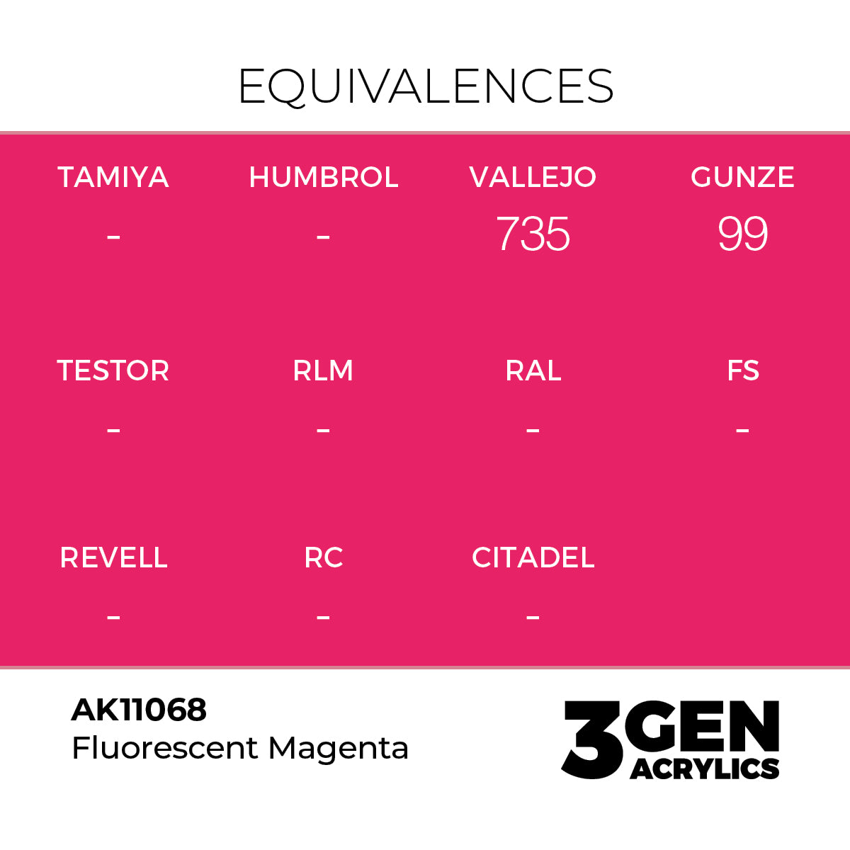 AK 3rd Gen - AK11068 - Fluorescent Magenta
