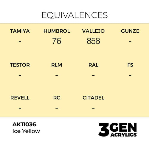 AK 3rd Gen - AK11036 - Ice Yellow