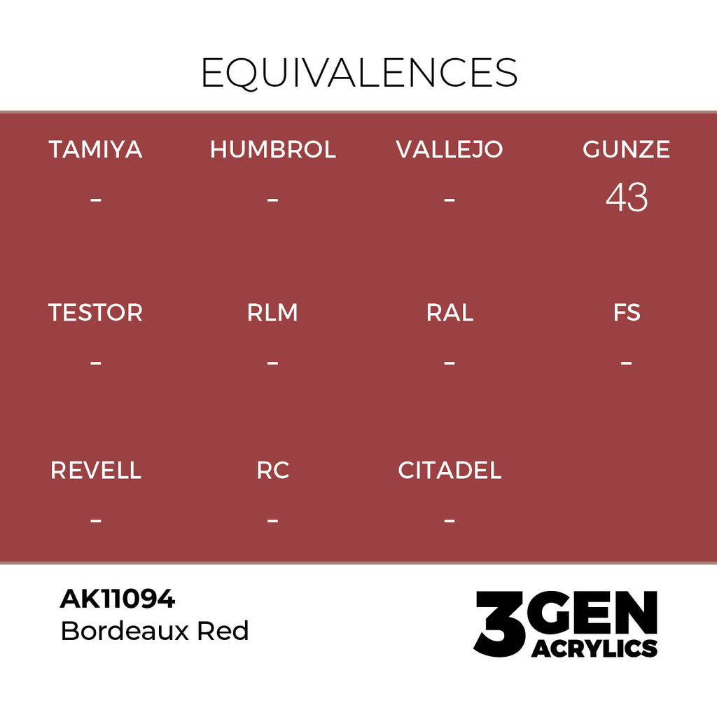 AK 3rd Gen - AK11094 - Bordeaux Red