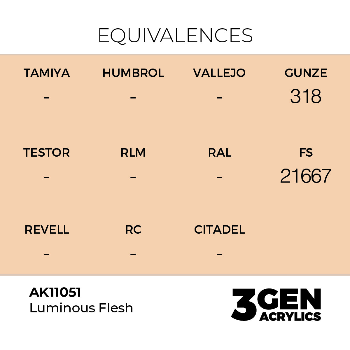 AK 3rd Gen - AK11051 - Luminous Flesh