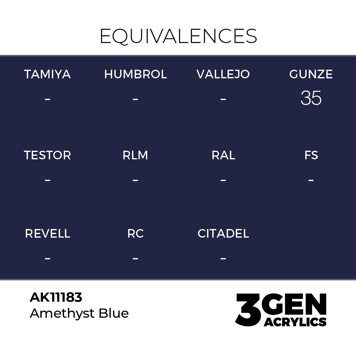 AK 3rd Gen - AK11183 - Amethyst Blue