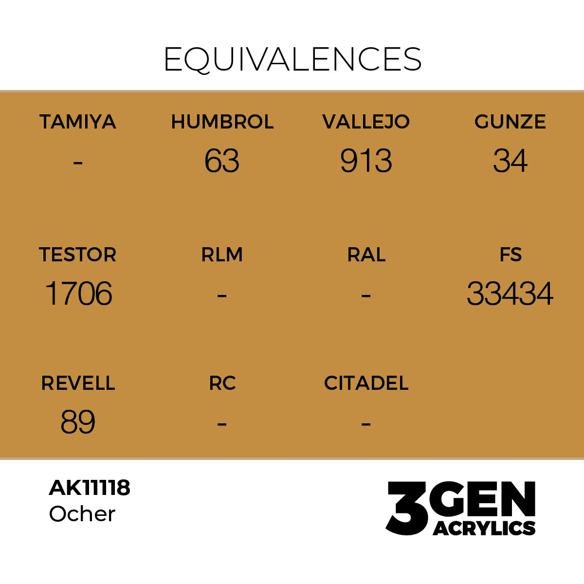 AK 3rd Gen - AK11118 - Ocher