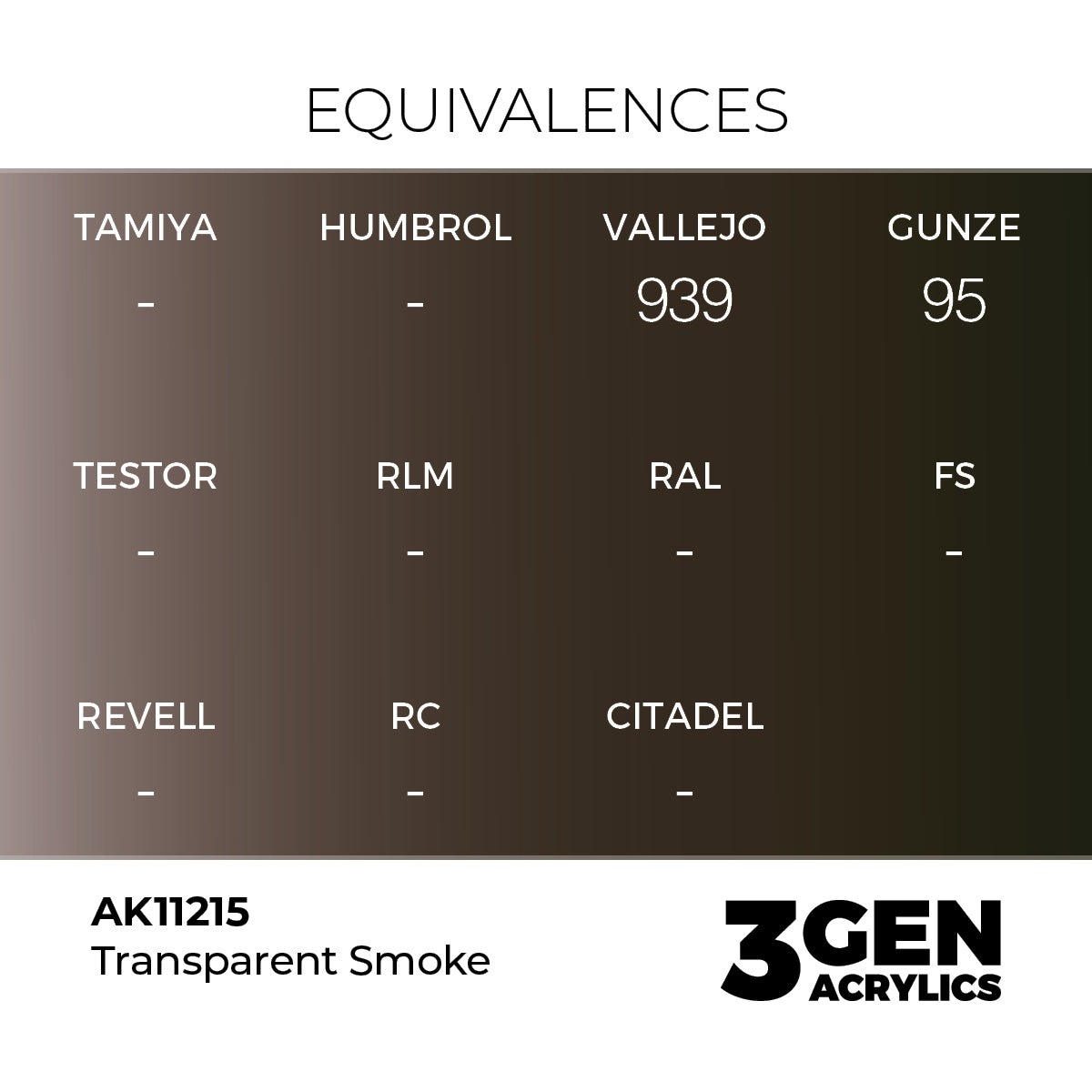 AK 3rd Gen - AK11215 - Clear Smoke