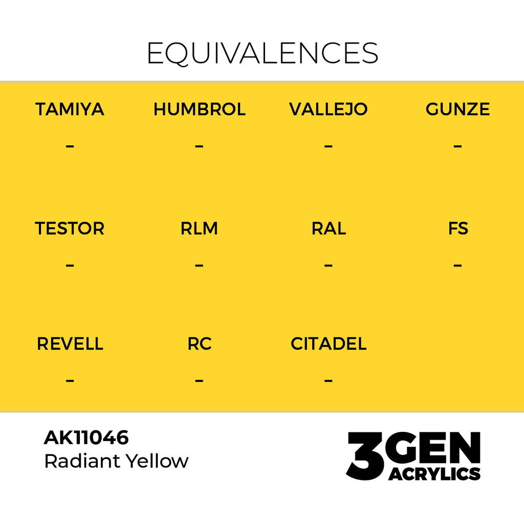 AK 3rd Gen - AK11046 - Radiant Yellow