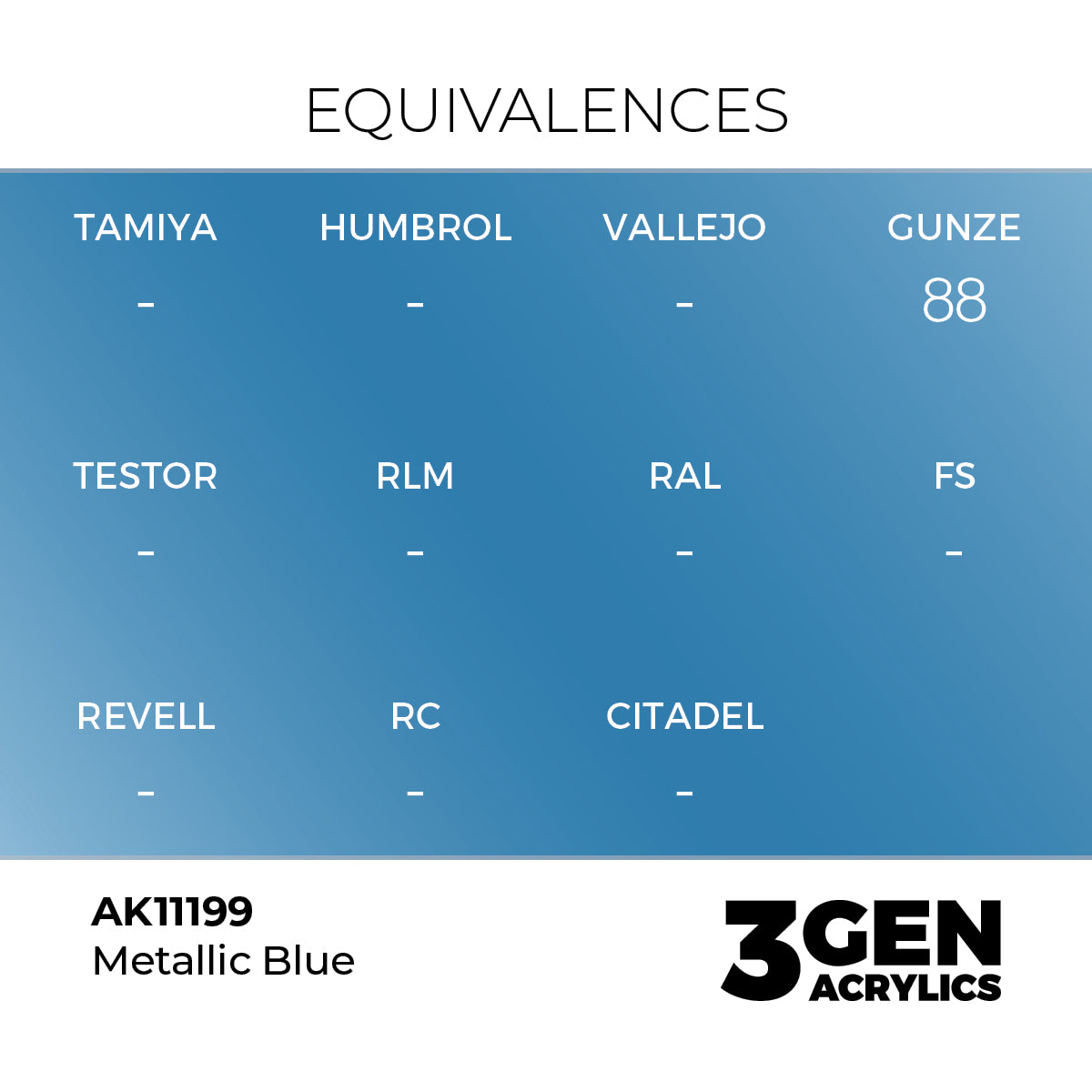 AK 3rd Gen - AK11199 - Metallic Blue