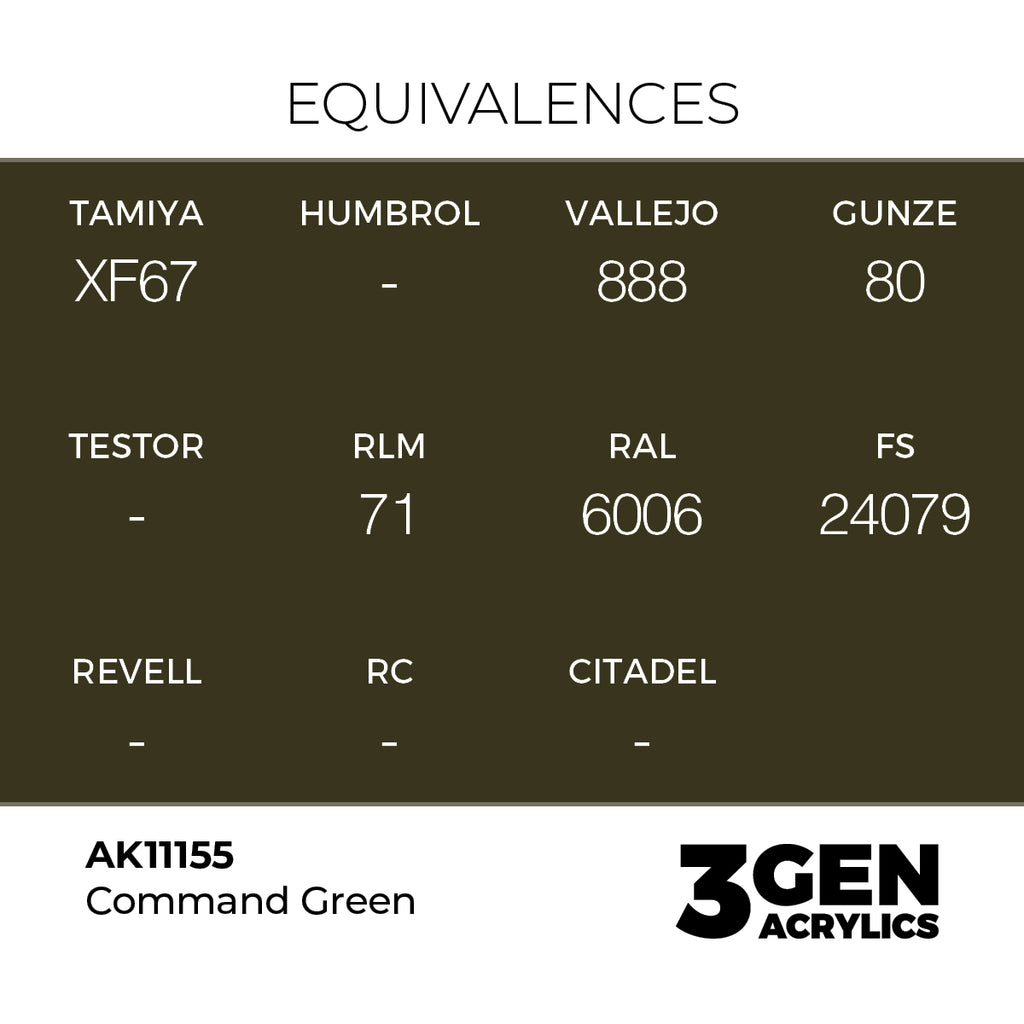 AK 3rd Gen - AK11155 - Command Green