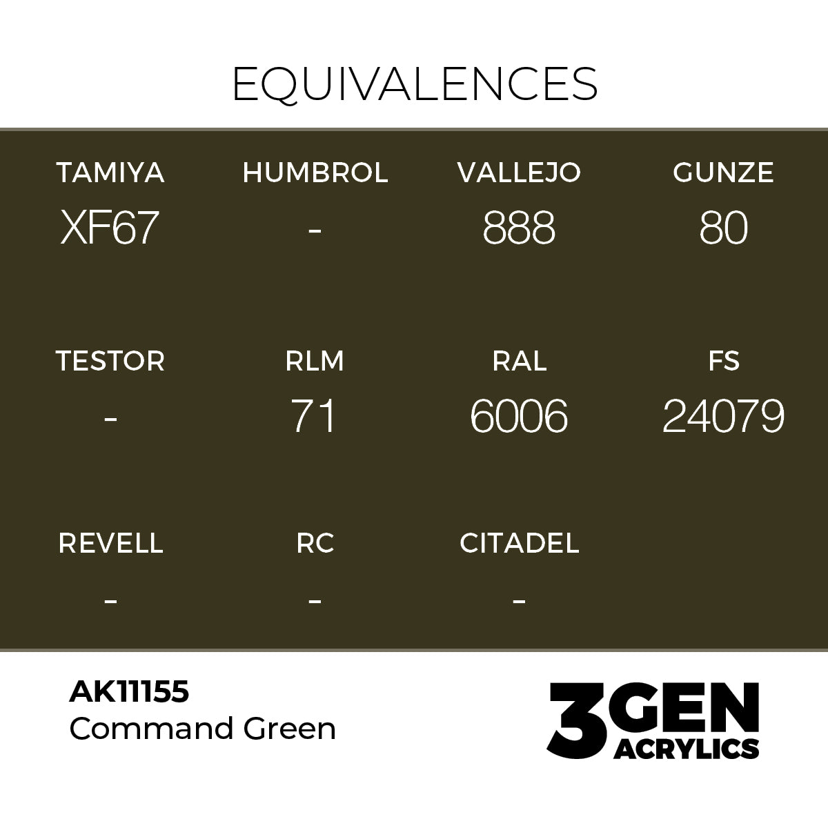 AK 3rd Gen - AK11155 - Command Green