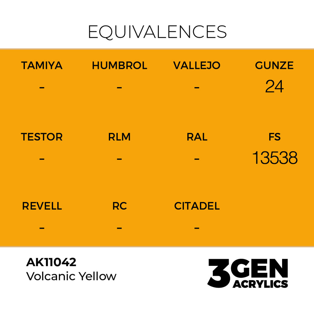 AK 3rd Gen - AK11042 - Volcanic Yellow