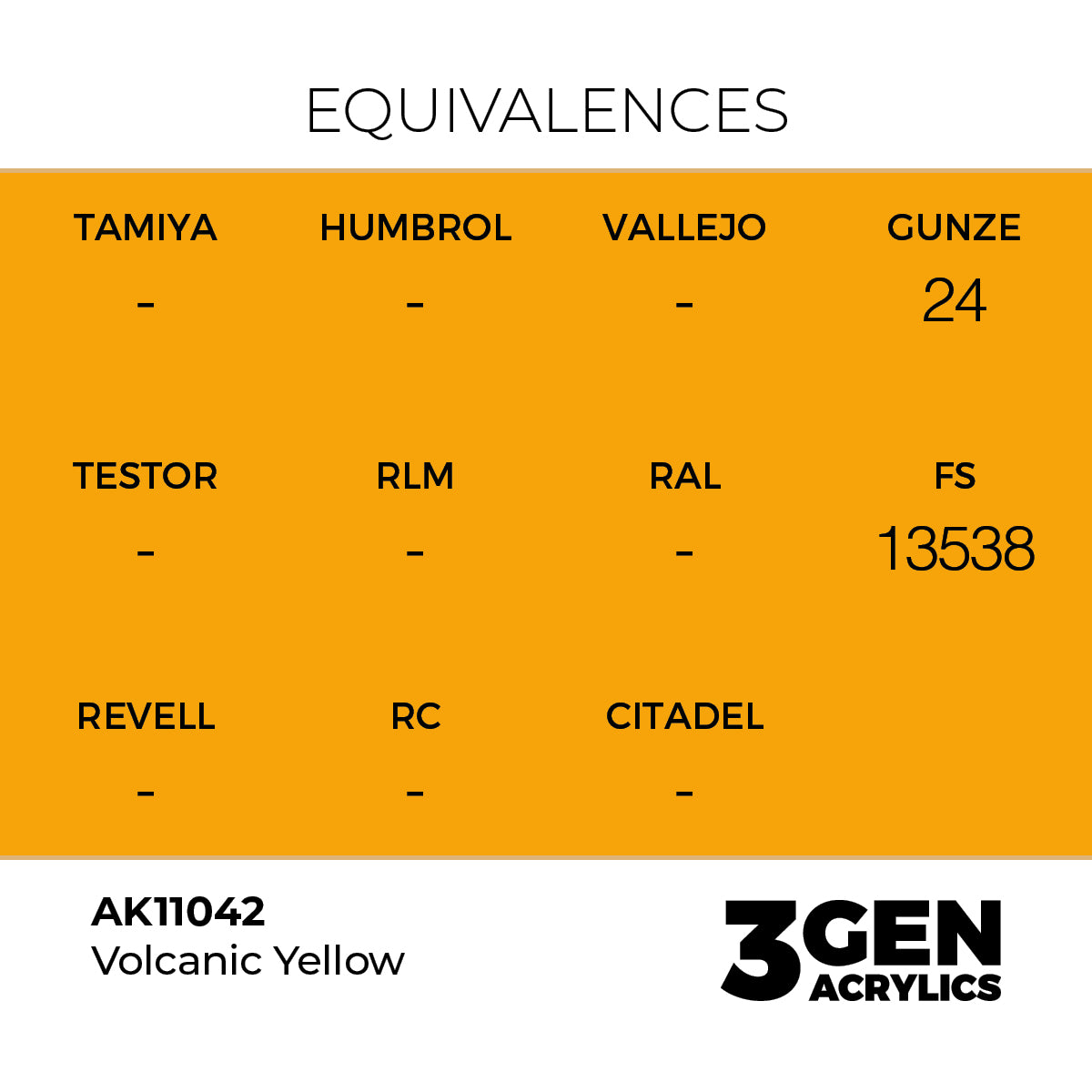 AK 3rd Gen - AK11042 - Volcanic Yellow