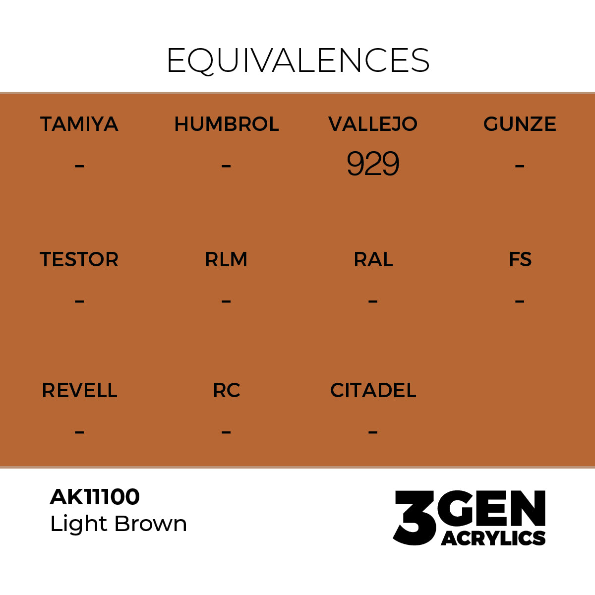 AK 3rd Gen - AK11100 - Light Brown