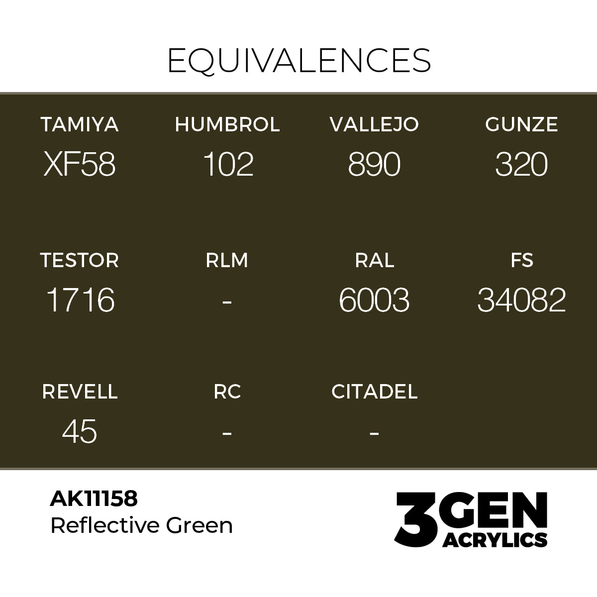 AK 3rd Gen - AK11158 - Reflective Green