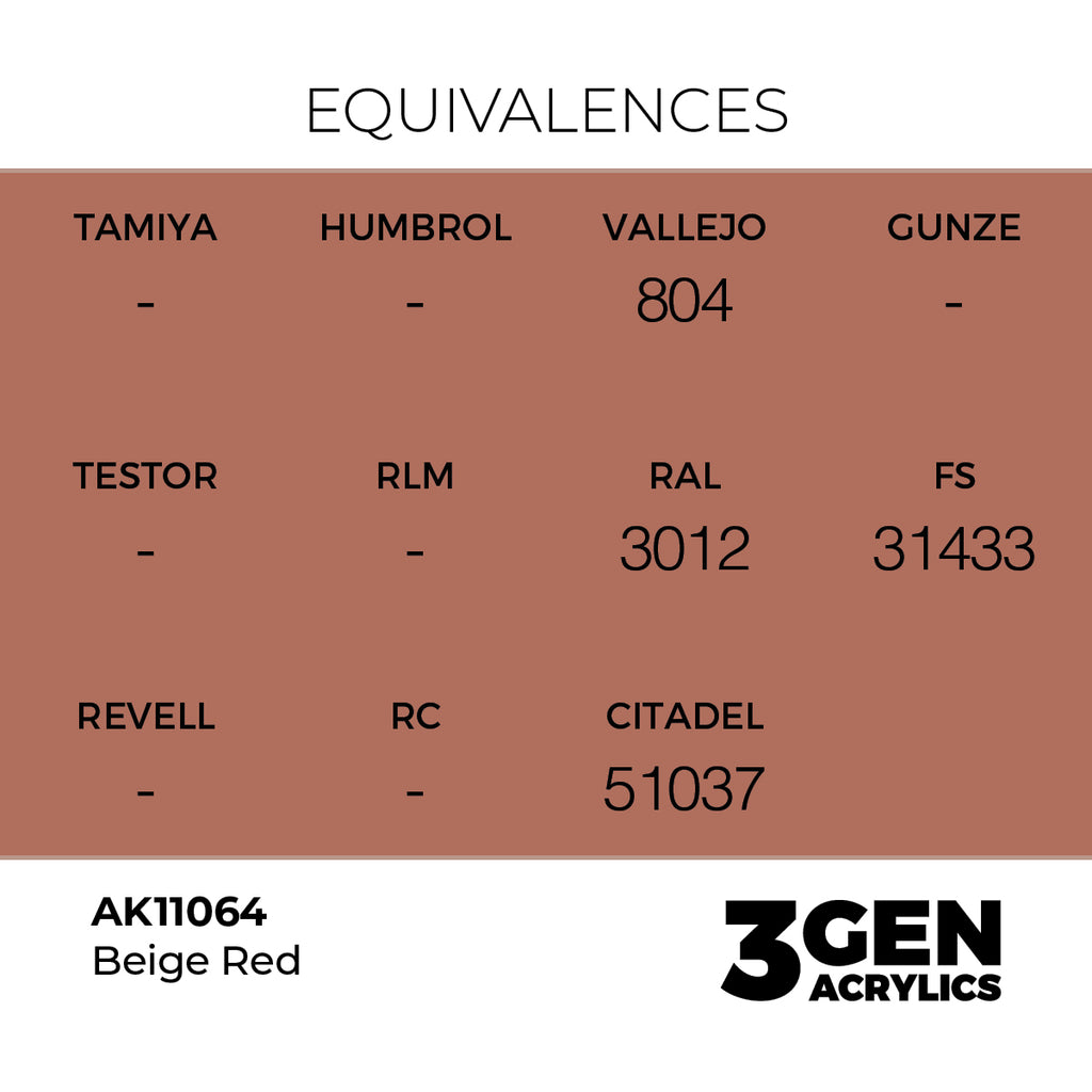 AK 3rd Gen - AK11064 - Beige Red