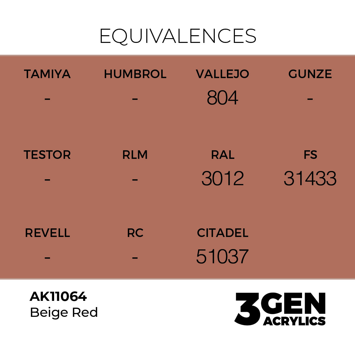 AK 3rd Gen - AK11064 - Beige Red