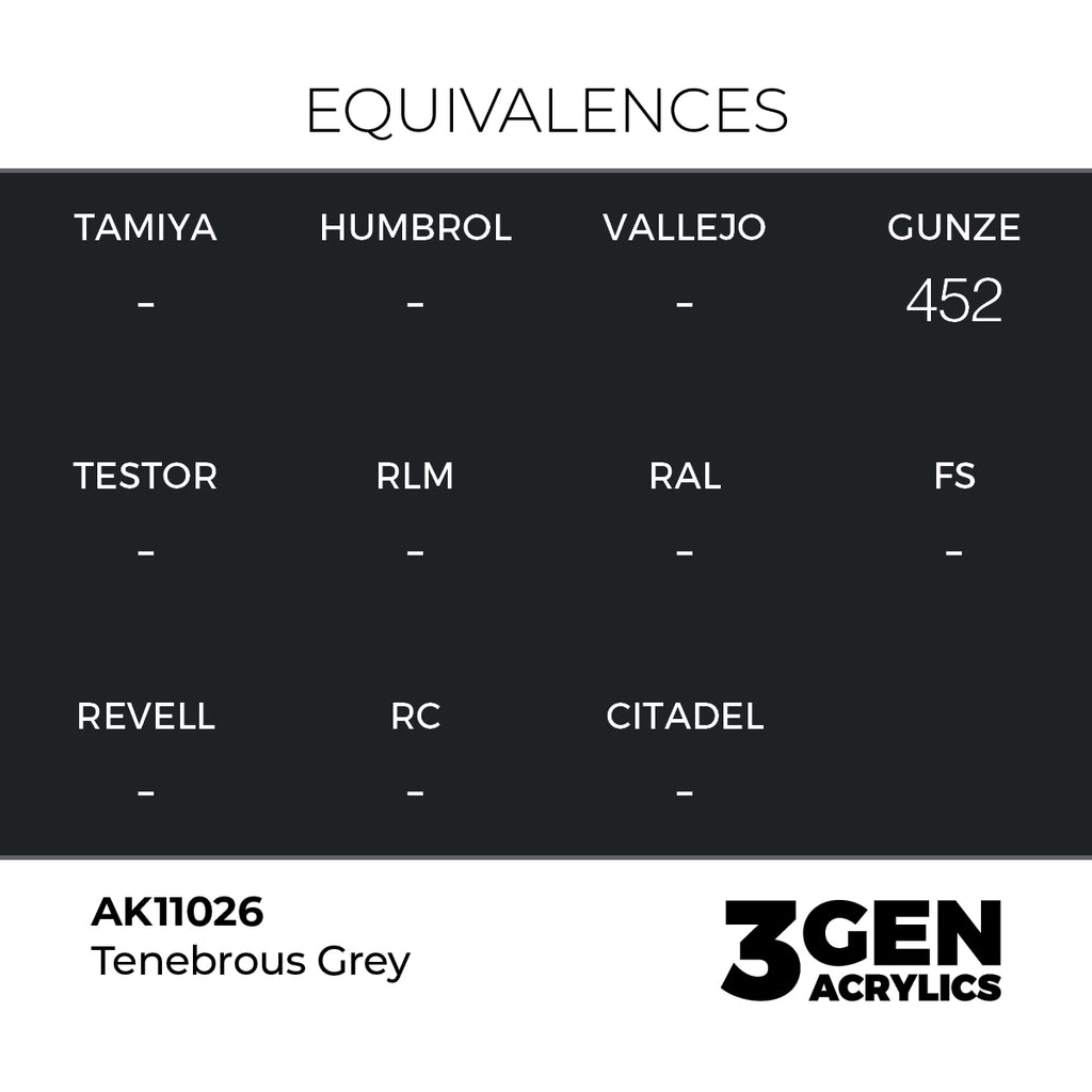 AK 3rd Gen - AK11026 - Tenebrous Grey