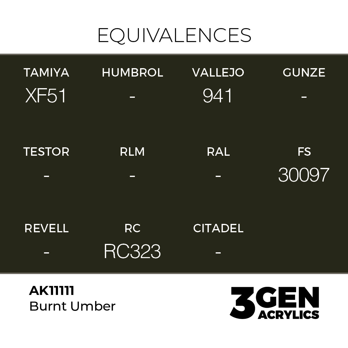 AK 3rd Gen - AK11111 - Burnt Umber