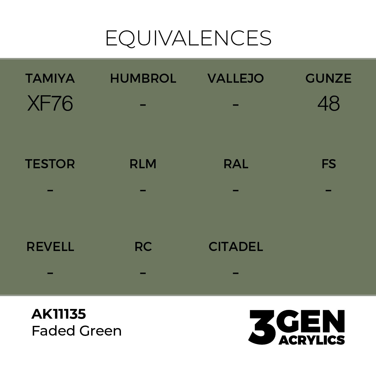 AK 3rd Gen - AK11135 - Faded Green