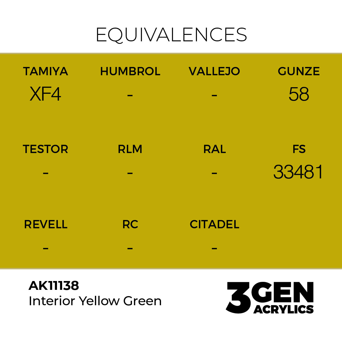AK 3rd Gen - AK11138 - Interior Yellow