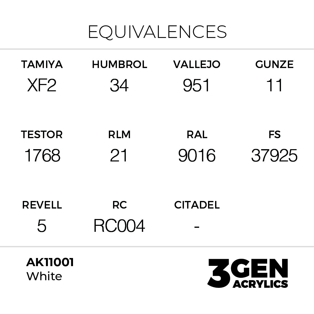 AK 3rd Gen - AK11001 - White