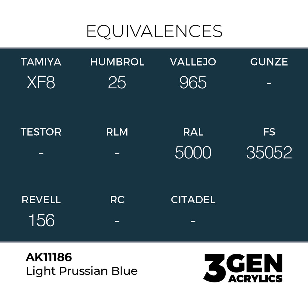 AK 3rd Gen - AK11186 - Light Prussian Blue