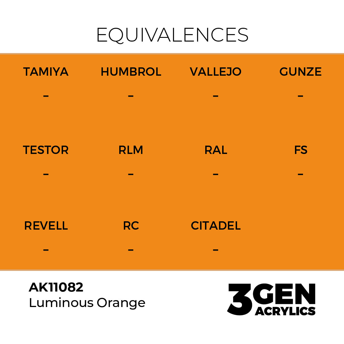AK 3rd Gen - AK11082 - Luminous Orange