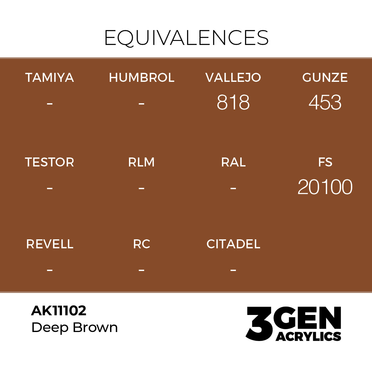 AK 3rd Gen - AK11102 - Deep Brown