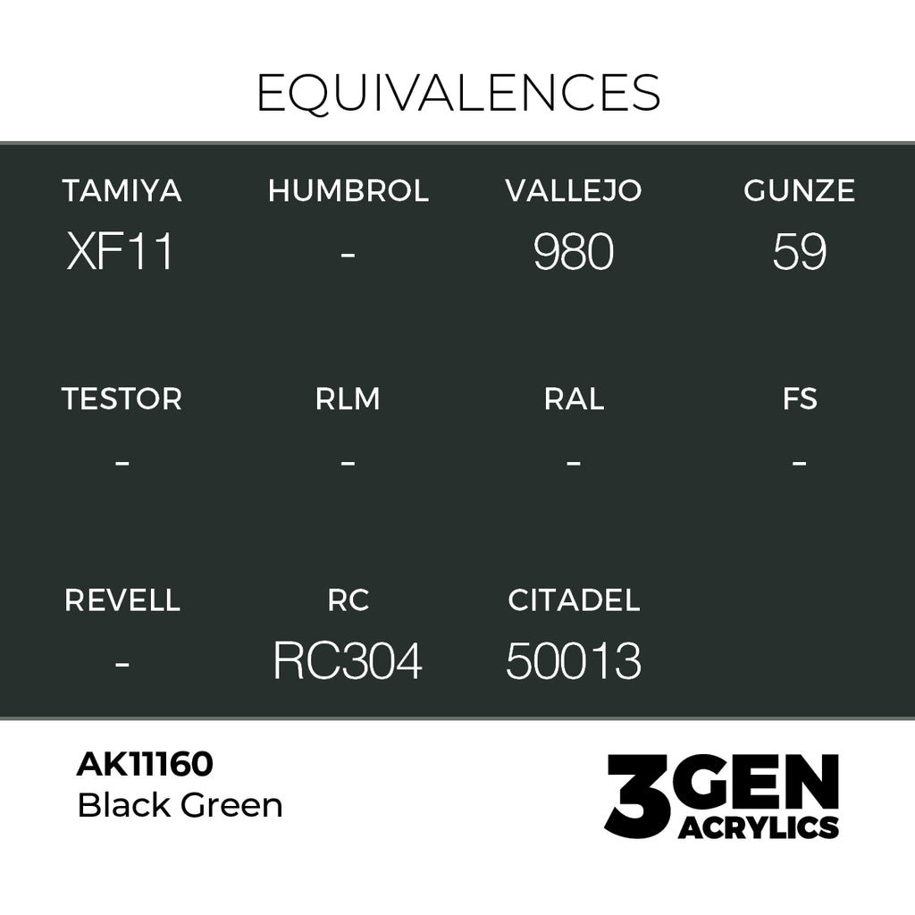 AK 3rd Gen - AK11160 - Black Green