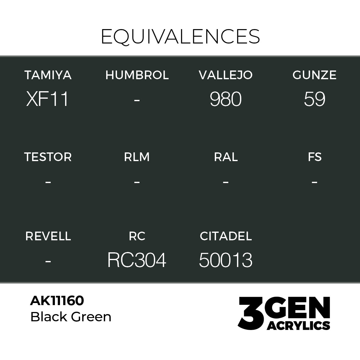 AK 3rd Gen - AK11160 - Black Green