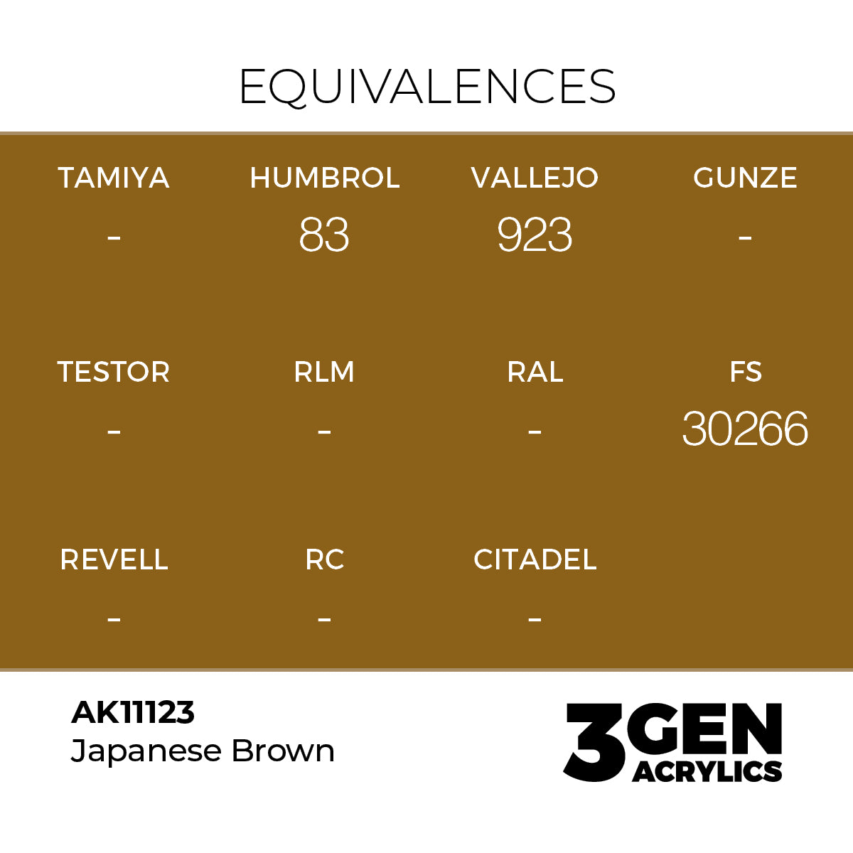 AK 3rd Gen - AK11123 - Japanese Brown