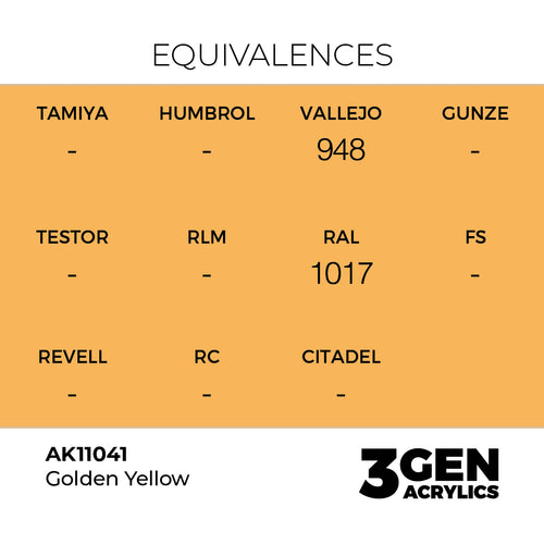 AK 3rd Gen - AK11041 - Golden Yellow