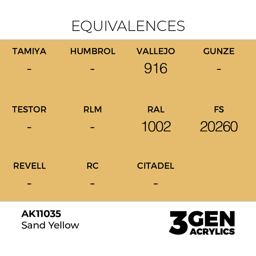 AK 3rd Gen - AK11035 - Sand Yellow