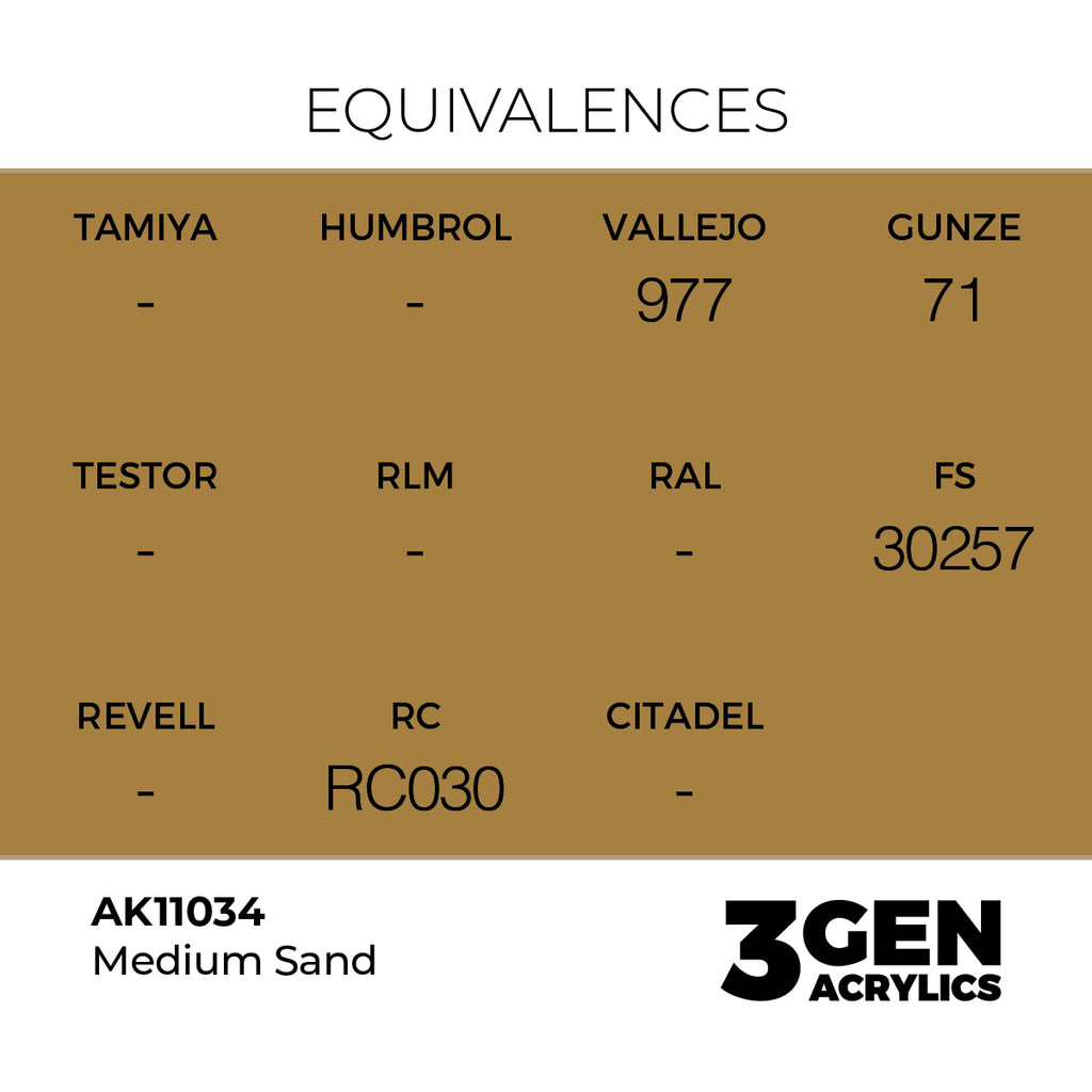 AK 3rd Gen - AK11034 - Medium Sand