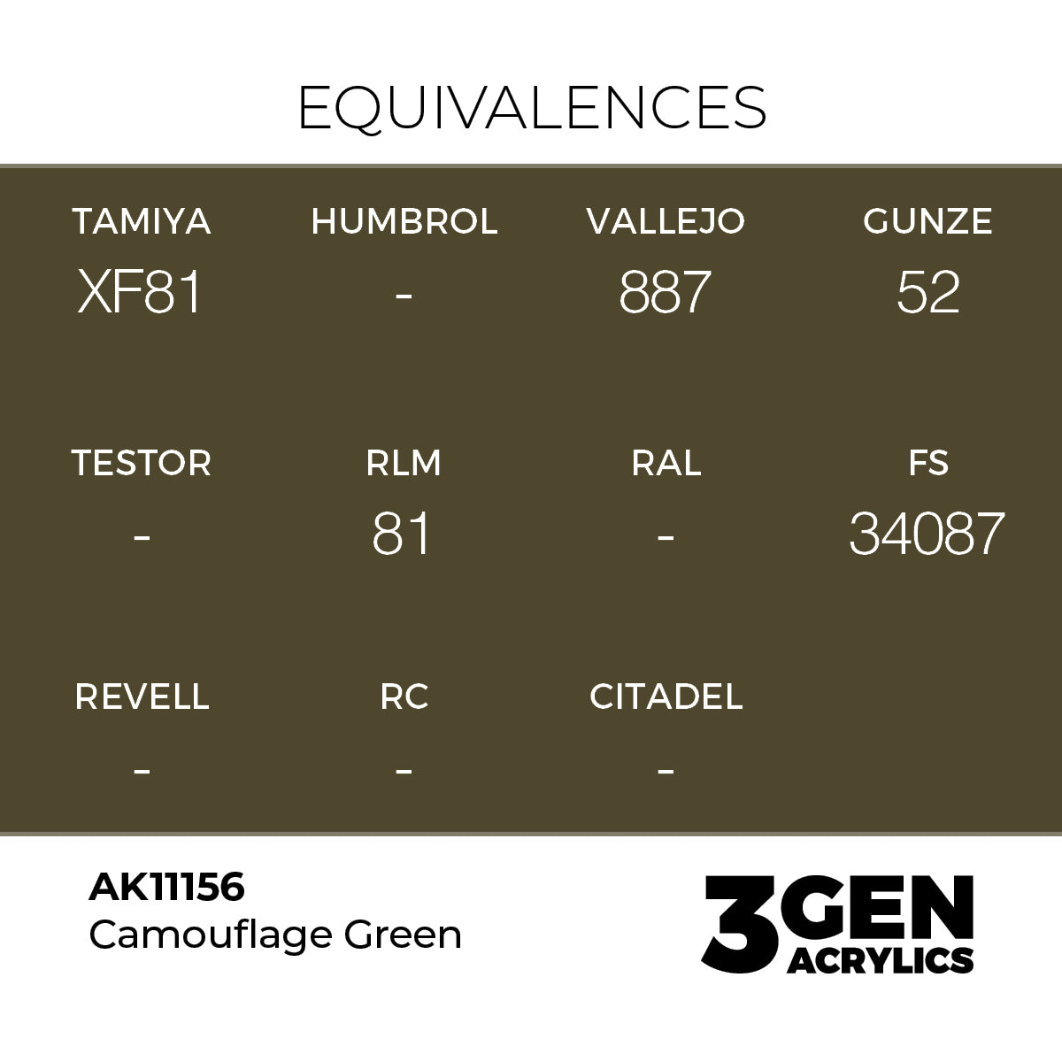 AK 3rd Gen - AK11156 - Camoflage Green