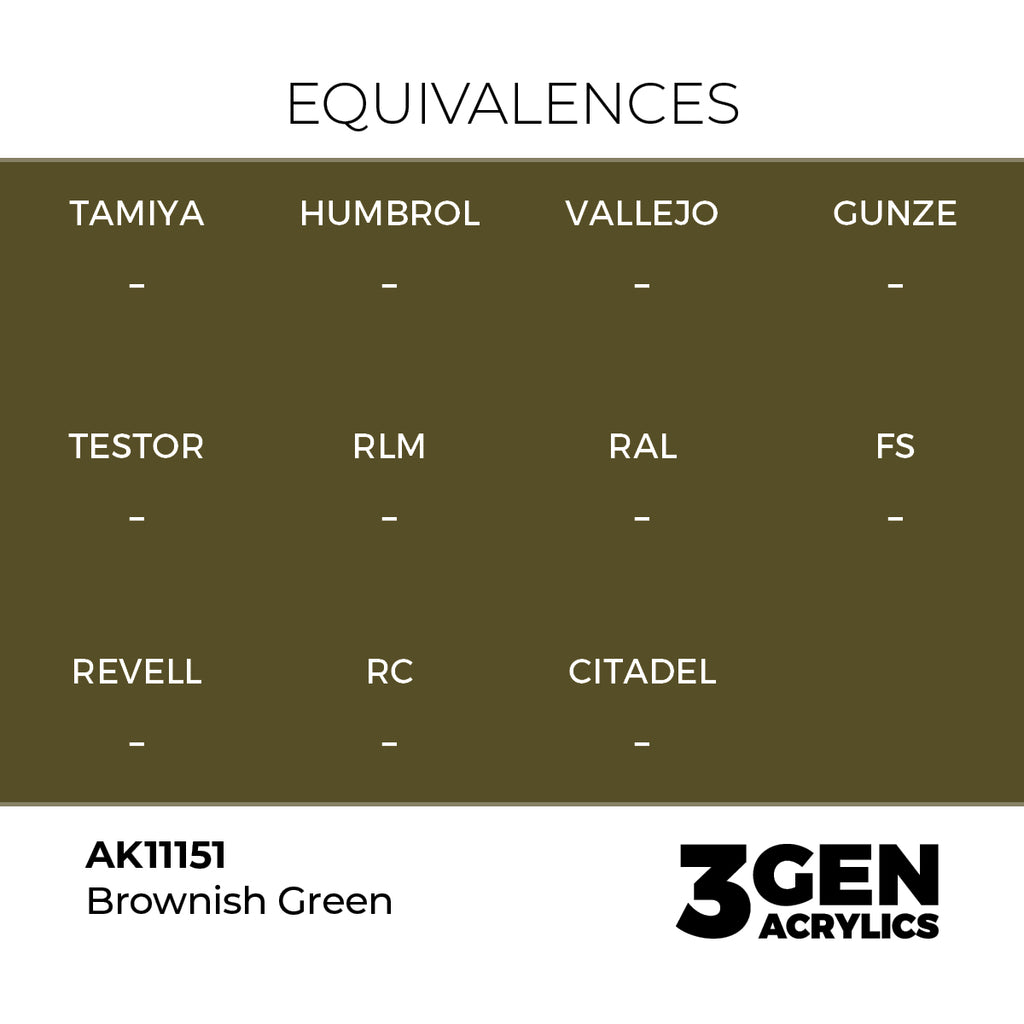 AK 3rd Gen - AK11151 - Brownish Green