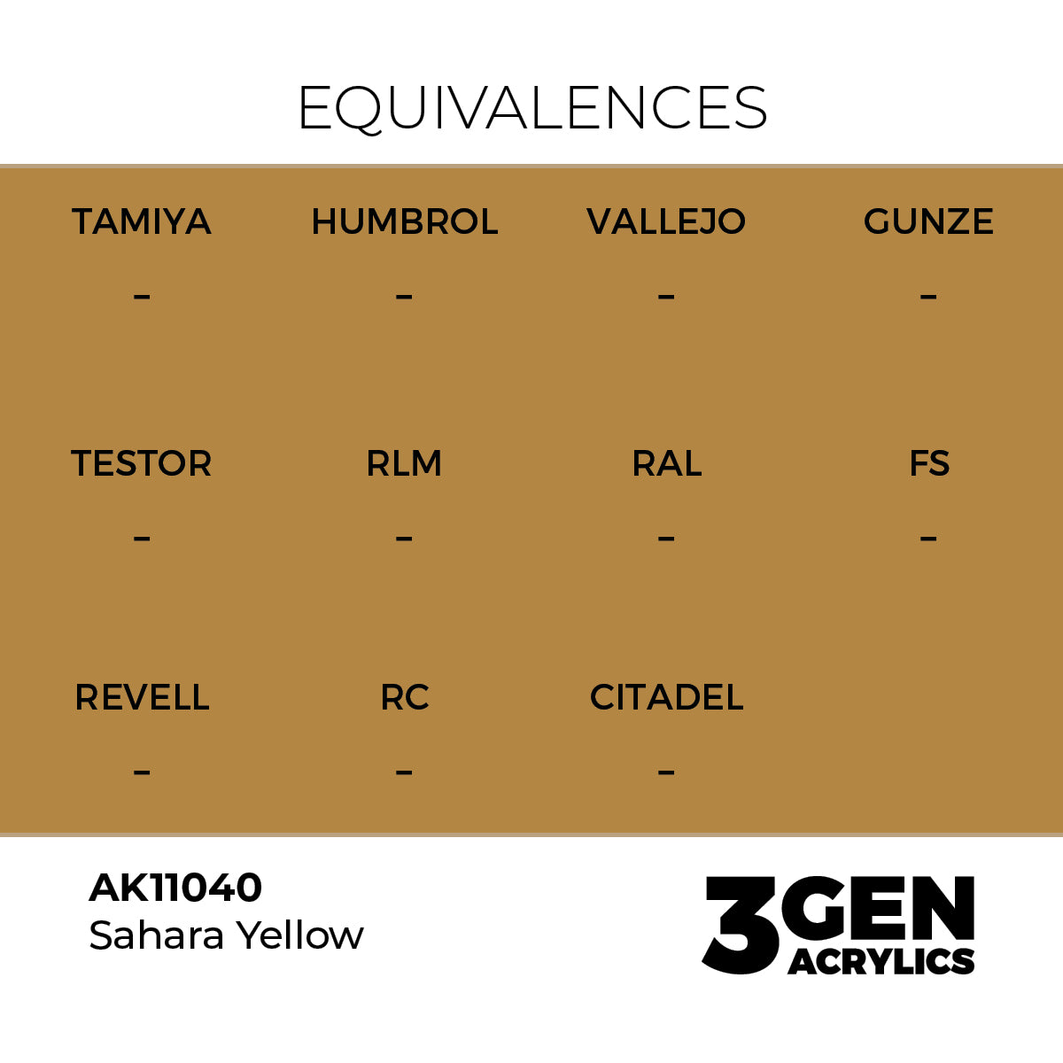 AK 3rd Gen - AK11040 - Sahara Yellow