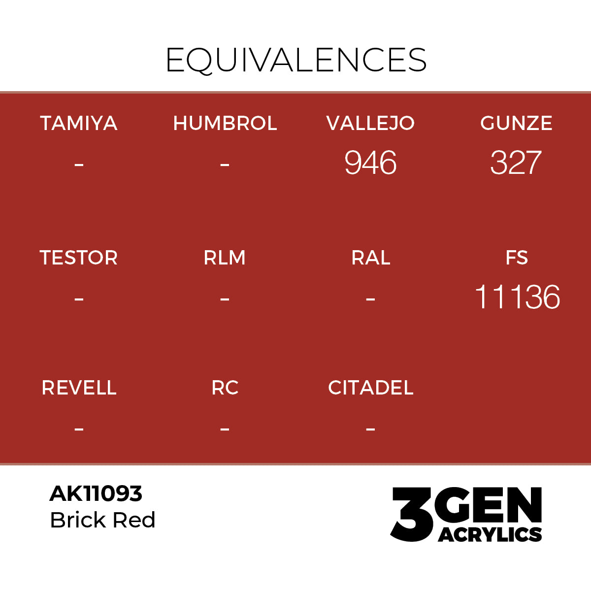 AK 3rd Gen - AK11093 - Brick Red