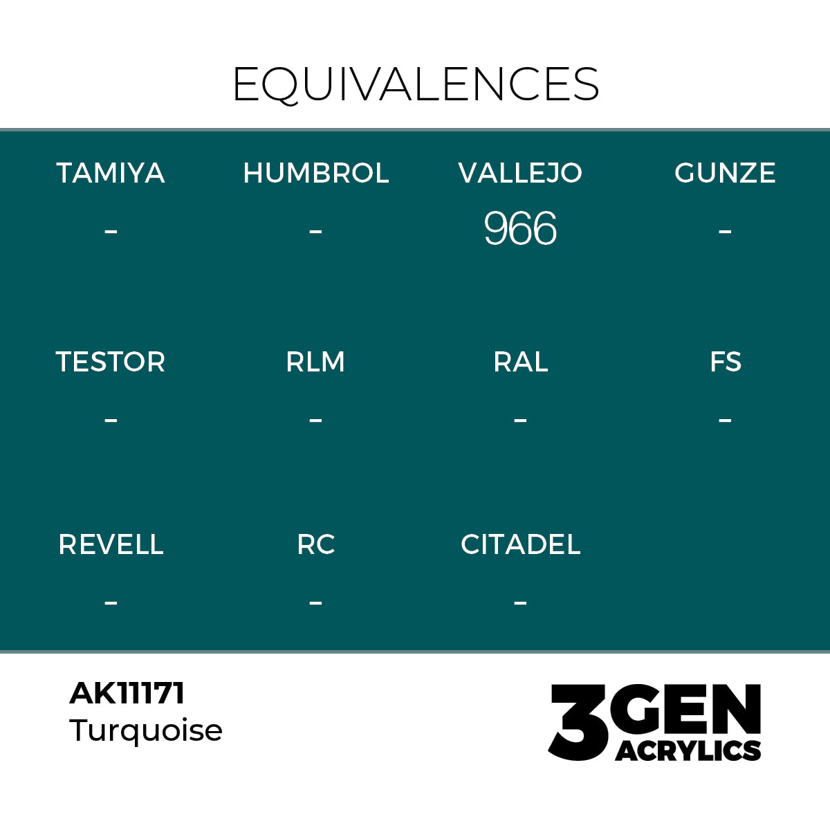 AK 3rd Gen - AK11171 - Turquoise