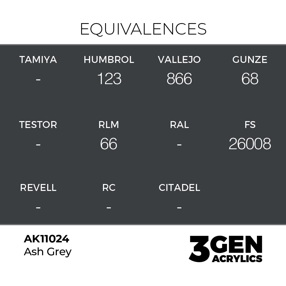 AK 3rd Gen - AK11024 - Ash Grey