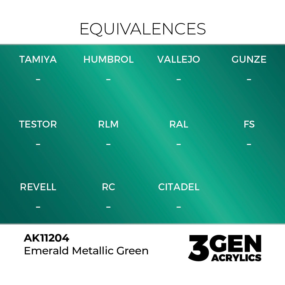 AK 3rd Gen - AK11204 - Emerald Metallic Green