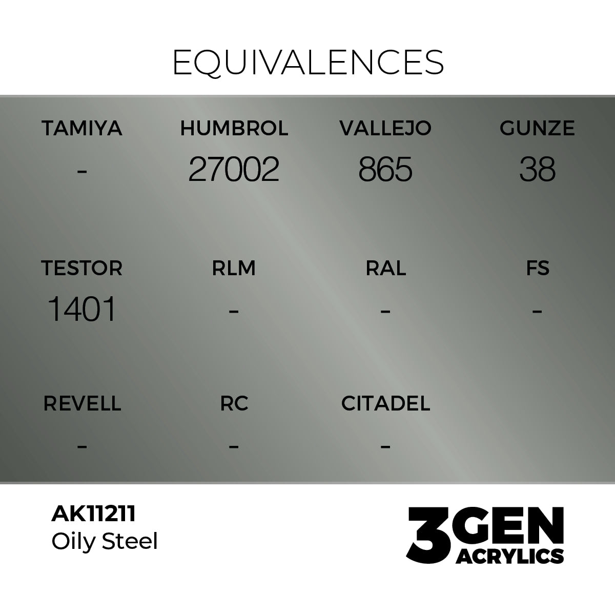 AK 3rd Gen - AK11211 - Oily Steel