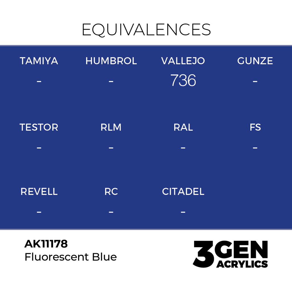 AK 3rd Gen - AK11178 - Fluorescent Blue