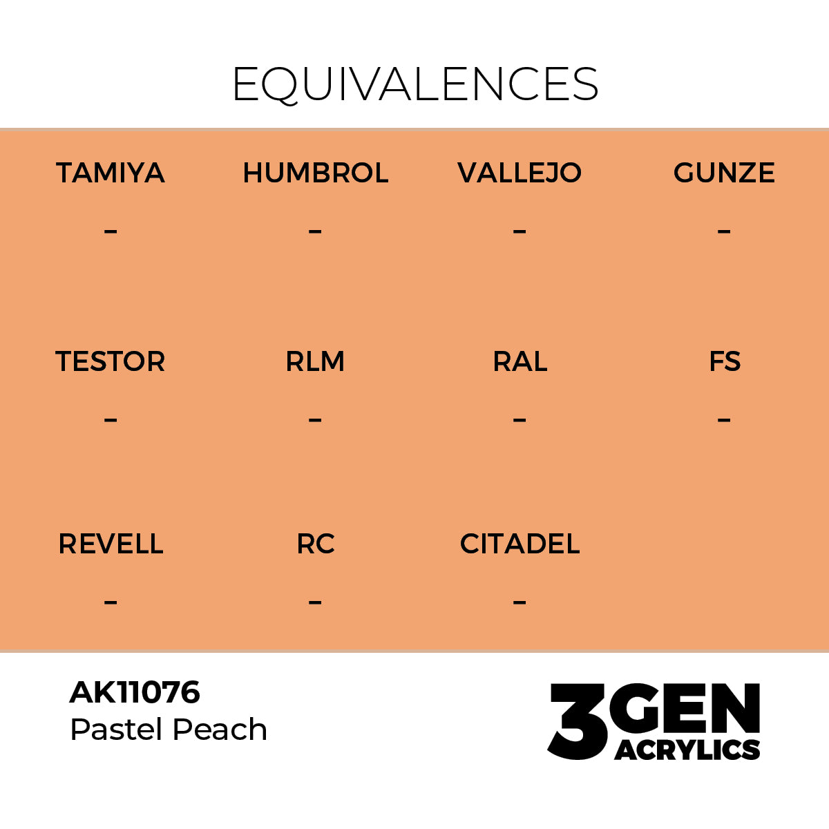 AK 3rd Gen - AK11076 - Pastel Peach
