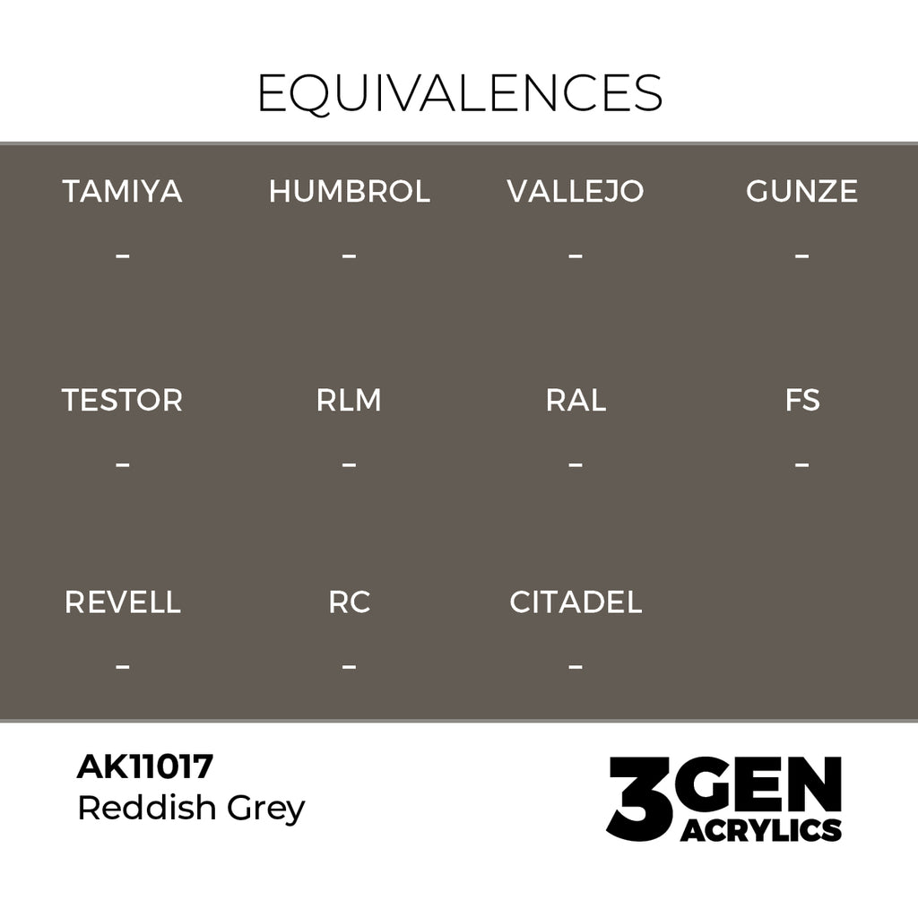 AK 3rd Gen - AK11017 - Reddish Grey