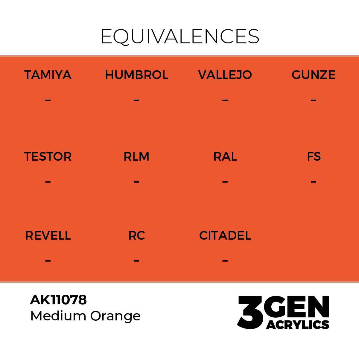 AK 3rd Gen - AK11078 - Medium Orange