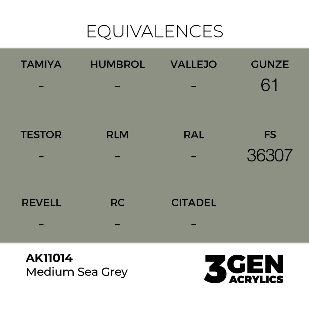 AK 3rd Gen - AK11014 - Medium Sea Grey
